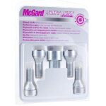 Mcgard - 4 vis 12x150 l24 h17 coniques - antivol de roues - chrome - 27204sl ultra haute securite