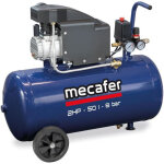 Mecafer - compresseur 425794 - bleu - 50 l - 2 hp - 8 bar