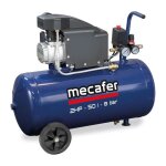 Mecafer - compresseur 425794 - bleu - 50 l - 2 hp - 8 bar