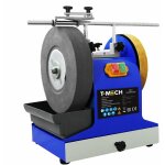 T - mech aff�teuse � eau 200 w pierre � huile cirage pour m�tal roue d'aff�tage � cuir guide d'angle ...