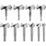 Meche bois 15 - 60mm 10 pcs ?fraise bois foret bois meche a faconner m�che � bois carbure installation ...