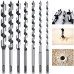 M�che � bois h�lico�dal, 7 pcs sds - plus forets � bois set en acier au carbone spiral trou cutter outil ...