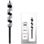 M�che � bois queue hexagonale long 200 mm - 9 mm