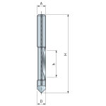 M�che pour d�fonceuse avec guide pour panneau freud 8 h19 / 75 q8 z1 - f03fr01665 - 26 - 10008p