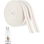 M�che pour lampes � huile en coton, 4 m de long m�che de lampe � huile de qualit� sup�rieure de 10 mm, ...