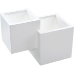 Mediawave store - applique murale en pl�tre gs - 5042 g9 support mural double �mission lumineuse