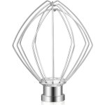 Mlangeur sur socle inclin pour fouet en fil d'acier inoxydable pour kitchenaid k45ww wp9704329 ksm150 ...
