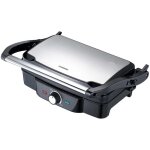 Melissa - panini table grill 1600w black stainless steel top housing 8098