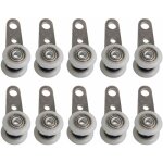 Memkey - lot de 10 roulettes pour baies vitres ou portes coulissantes - en mtal et en plastique - 4, ...