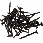 Lot de 100 piquets d'ancrage au sol avec ardillon en plastique