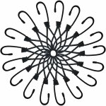 Memkey - 30 pices tendeurs elastique avec crochets, 16cm elastiques sandows, sandow elastique pour fixation ...