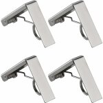 Aougo - 4 pcs pince pour nappe, clip nappe de table en acier inoxydable fixe - nappe � ressort pour restaurant ...