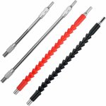 Memkey - lot de 4 rallonges flexibles de foret pour perceuse électrique Memkey - lot de 4 rallonges flexibles de foret pour perceuse électrique