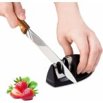 Aiguiseur de couteaux de cuisine professionnel manuel 2 en 1 - pour couteaux en acier inoxydable et cramique ...