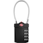 Memkey - cadenas  bagages, tsa serrure valise  combinaison  4 chiffres avec alarme d'ouverture, code ...