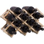 Casier � vin empilable en bois contenir 10 bouteilles 45x12. 5x31cm, etagere rhombe log, porte bouteille ...