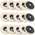 Disque de polissage, 15 pcs 4 pouce 100mm laine disque de polissage pour meuleuse d'angle