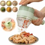Ensemble de coupe - lgumes lectrique portable 4 en 1, trancheuse de lgumes multifonctionnelle la plus ...