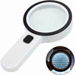 Memkey - loupe de lecture éclairée, loupe 30x avec 12 led lumière, loupe grossissante à main, loupe eclairante ... Memkey - loupe de lecture éclairée, loupe 30x avec 12 led lumière, loupe grossissante à main, loupe eclairante ...