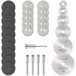 Memkey - mini disque diamant  trononner & mini lame de scie circulaire hss & mini disque de coupe en ...