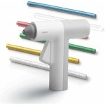 Pistolet � colle chaude sans fil, 30s chauffage rapide, b�tons color� 20pcs, rechargeable usb, anti �coulement ...