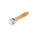 Poign�e en bois outils de plateau en cuir presse de bord rouleau de m�tal pour rouleau de colle � cuir, ...