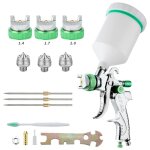 Memkey - professionnel pistolet  peinture haute pression kit pistolet  pulvrisation d'air pistolet ...