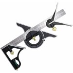 Querre � combinaison 300mm, r�gle d'angle de combinaison en acier inoxydable, �querre combin�e avec niveau ...