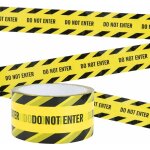 Ruban d'avertissement, 4, 8 cm x 25 m do not enter bandes de scurit adhsive ruban de signalisation ...