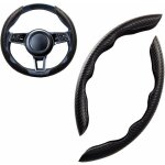 Sport couvre volant voiture forme ronde & d universel sude / fibre de carbone mode housse volant voiture ...