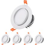 Memkey - spot led encastrable, [lot de 4] 7w spot led encastrable salle de bain, 6000k blanc froid spot ...