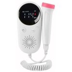 M�nage doppler f?tal b�b� moniteur cardiaque pr�natal affichage lcd f?tus - compteur vocal femme enceinte ...