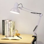 Mengjay design r�tro lampe de bureau � pince m�tal bras oscillant e27 liseuse lampe d'architecte pour ...