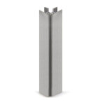Douille pvc - alun lisse blanc coin flexible 94