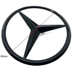 Mercedes benz 3 point gloss black star emblem badge for all mercedes c class w205 & c63 amg