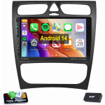 Pour mercedes benz c - klasse w203 c 180 c 220 android 14 autoradio gps wifi 2 + 32g dab