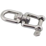 Merillon manilles cha�nes d'ancrage d'amarrage connecteur pivotant en 304 inox pour bateau marine - 6mm ...