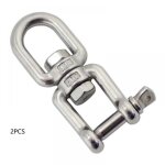 Merillon manilles cha�nes d'ancrage d'amarrage connecteur pivotant en 304 inox pour bateau marine - 8mm ...