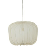 Light&living - suspension - plumeria - beige blanc - textile -