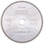 Metabo - aluminium cut professional 628447000 lame de scie circulaire 254 x 30 x 2 mm nombre de dents: ...