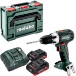 Perceuse visseuse bs 18v - metabo - avec 2 batteries 18v 4, 0 ah - chargeur - coffret - 602102800