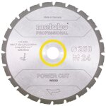 Metabo - lame de scie circulaire hw / ct 250 x 30 x 2, 8 / 2, 0, nombre de dents 24, aff�tage en biseau ...