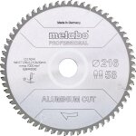 Metabo - lame de scie coupe aluminium professionnelle 216 x 2, 2 / 1, 8 x 30 z58 fz / tz, - 5�