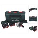 Metabo - outillage - meuleuse d'angle sans fil 18v 125 mm, 2 batteries 5, 5 ah lihd, chargeur 613054660 ...
