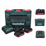 Metabo - set de base 3x bloc batterie lihd 18 v 4, 0 ah li - ion batterie cas system ( 685133000 ) + ...