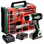 Metabo - perceuse - visseuse sans fil bs 18 l kit, 2x 2, 0 ah et chargeur dans un coffret plastique