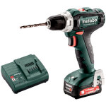 Metabo - perceuse - visseuse sans fil powermaxx bs 12 avec 1x batterie 2, 0 ah et chargeur dans le carton ...