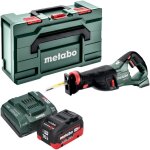 Metabo ssep 18 lt scie sabre sans fil 18 v 32 mm + 1x batterie lihd 10, 0 ah + chargeur + metabox Metabo ssep 18 lt scie sabre sans fil 18 v 32 mm + 1x batterie lihd 10, 0 ah + chargeur + metabox