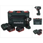 Metabo ssw 18 lt 300 bl visseuse  choc sans fil 18 v 300 nm brushless + 2x batterie 5, 5 ah + chargeur ...