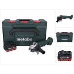 Metabo w 18 l 9 - 125 meuleuse angulaire sans fil 18 v 125 mm + 1x batterie 5, 5 ah + metabox - sans ...